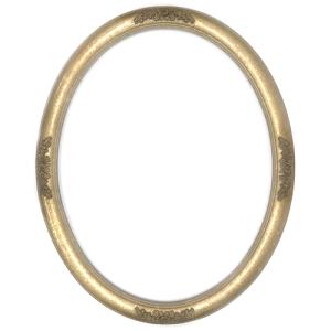 Closeout Oval Frame Gold with Gold Rose Accents - 22" x 28"